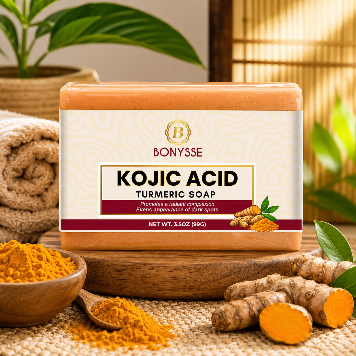 Bonysse Kojic Acid Turmeric Soap